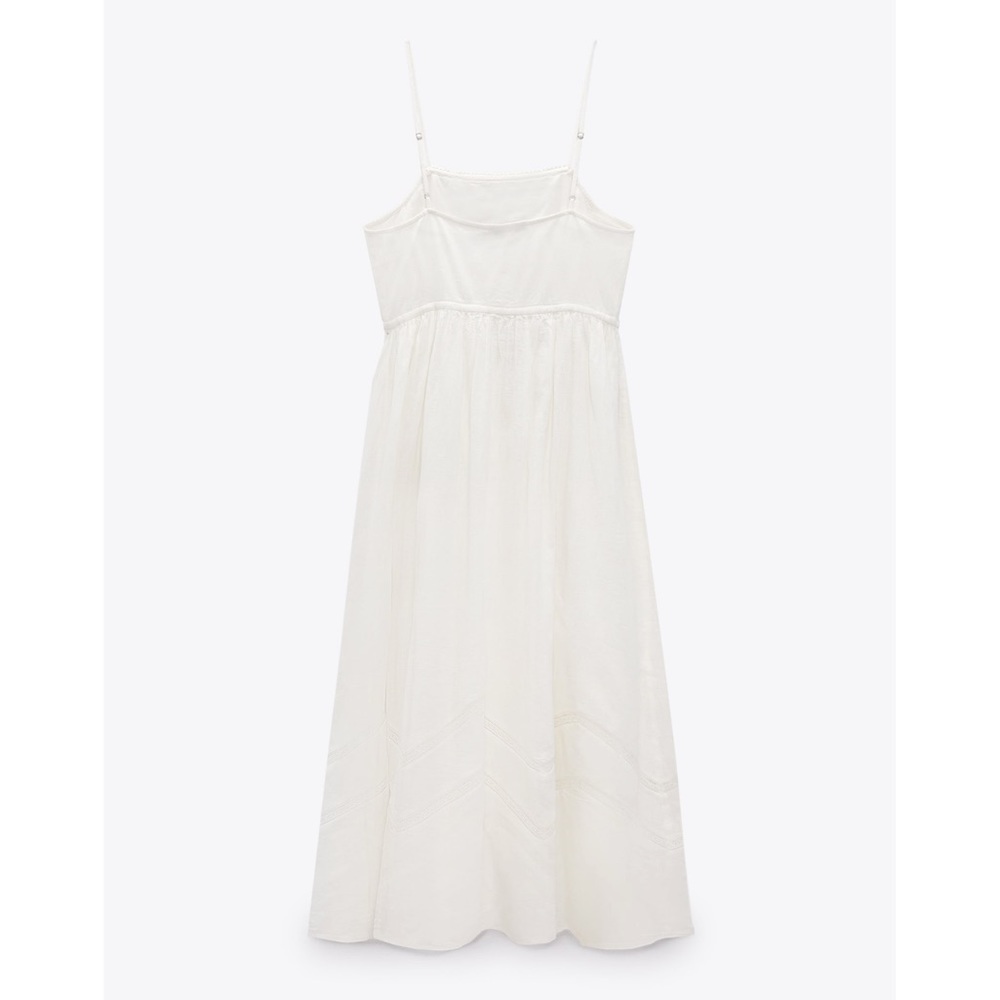 Zara White Midi Dress - Picture 4 of 8